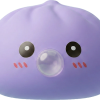 Big Ocean Blue Dumpling Squishy being squeezed, soft slow-rise foam