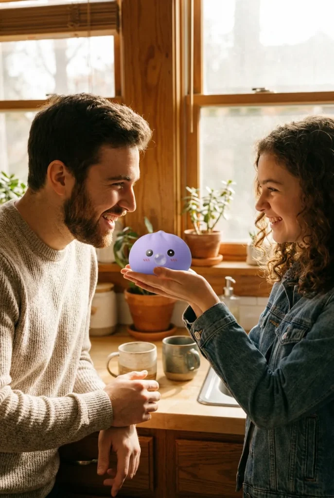 Big Ocean Blue Dumpling Squishy as a gift idea