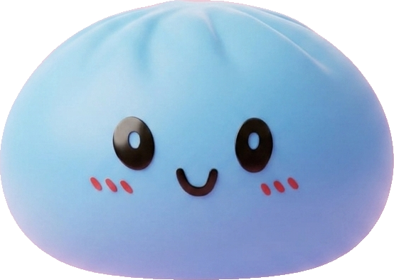 Ocean Blue Dumpling Squishy being squeezed, soft slow-rise foam
