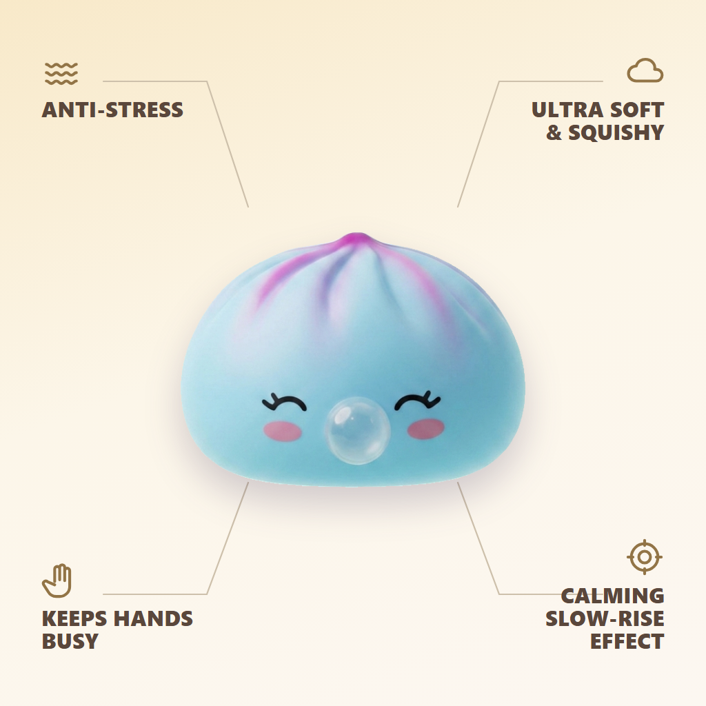 Frost Blue Rare Blow Dumpling Squishy — its benefits