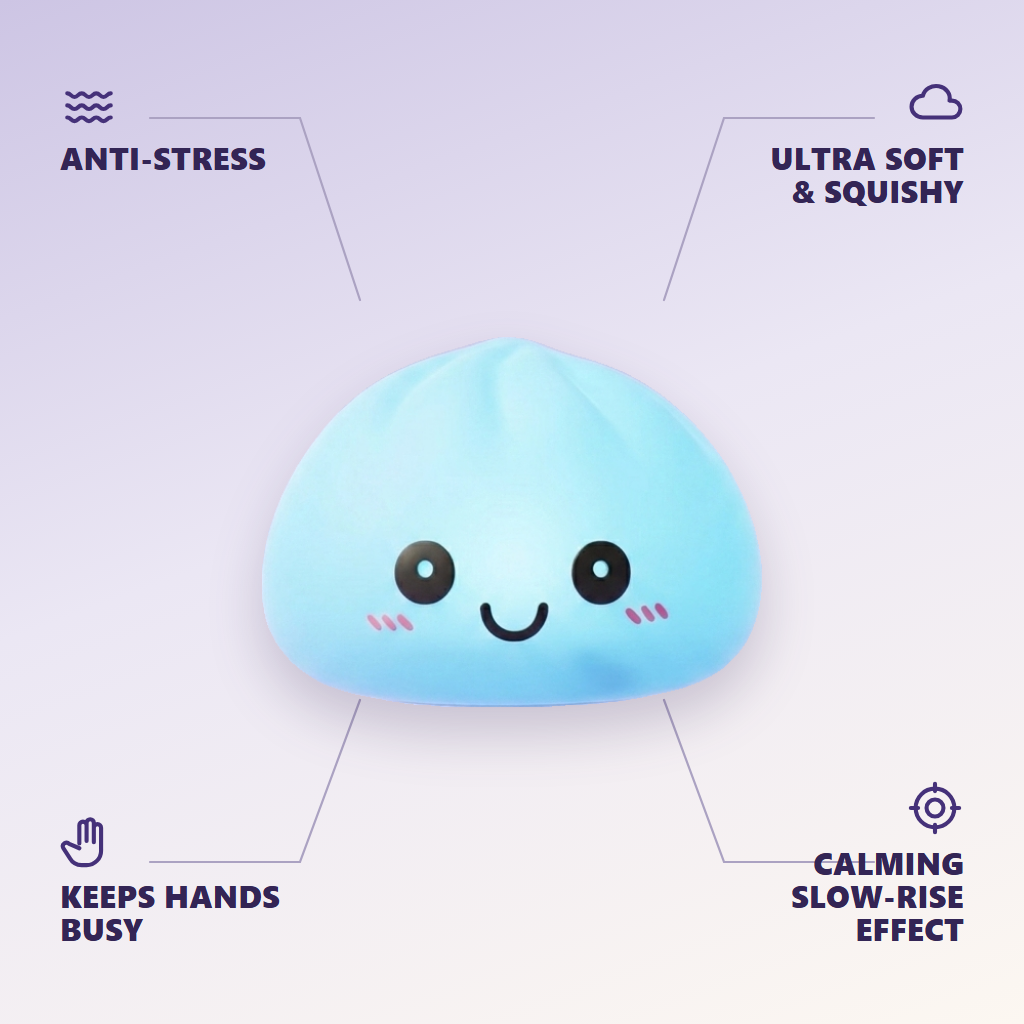 Aurora Blue Dumpling Squishy Night Light — its benefits
