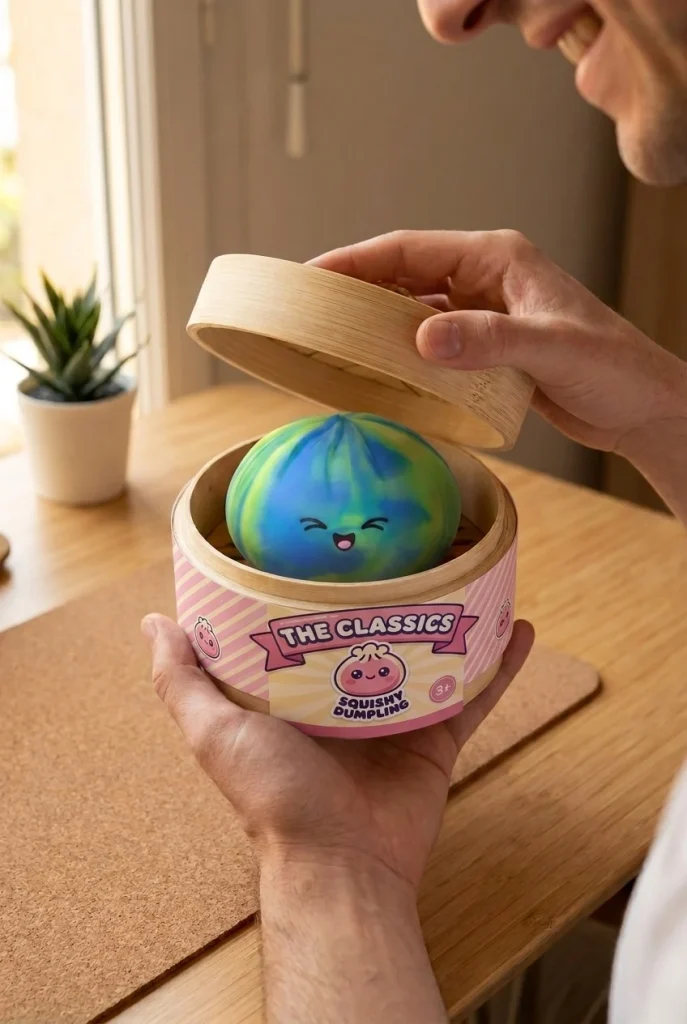 Rainbow Dumpling Squishy unboxing moment