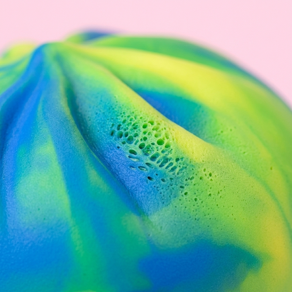 Rainbow Dumpling Squishy — close-up of the texture