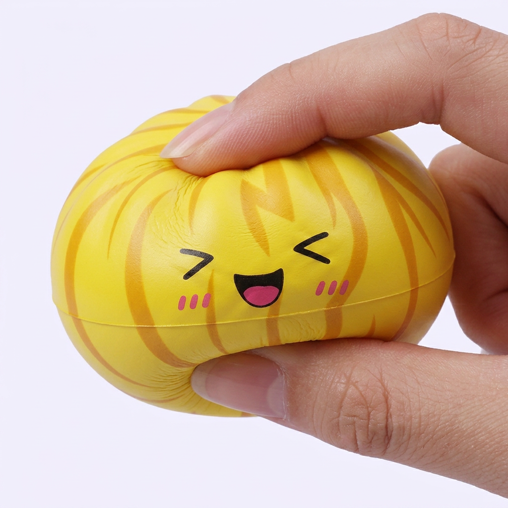 Fluffy Mystery Dumpling Squishy Bun — slow-rise effect, the foam springs back slowly
