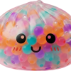 Multicolour Squishy Dumpling being squeezed, soft slow-rise foam