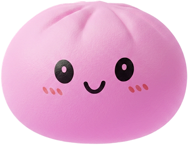 Squishy Dumpling Mystery Box being squeezed, soft slow-rise foam