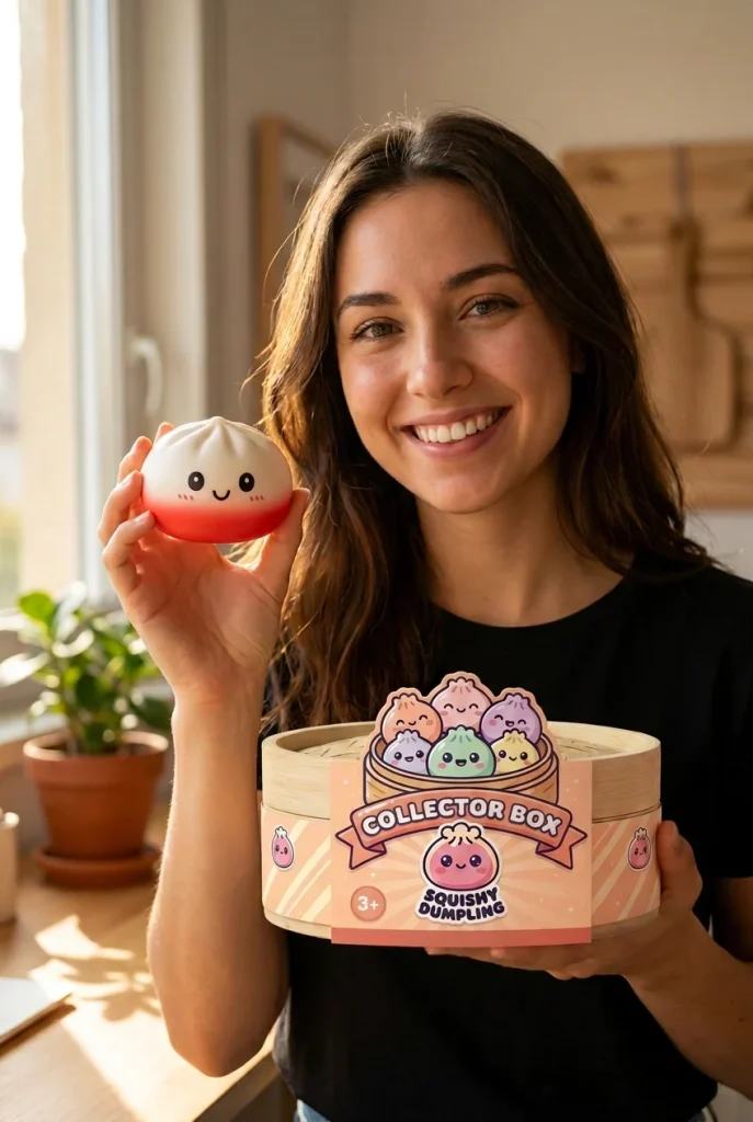 Dumpling Squishy Collection Set of 6 with its box
