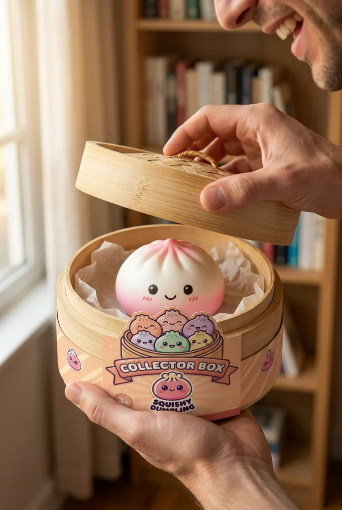 Dumpling Squishy Collection Set of 6 unboxing moment