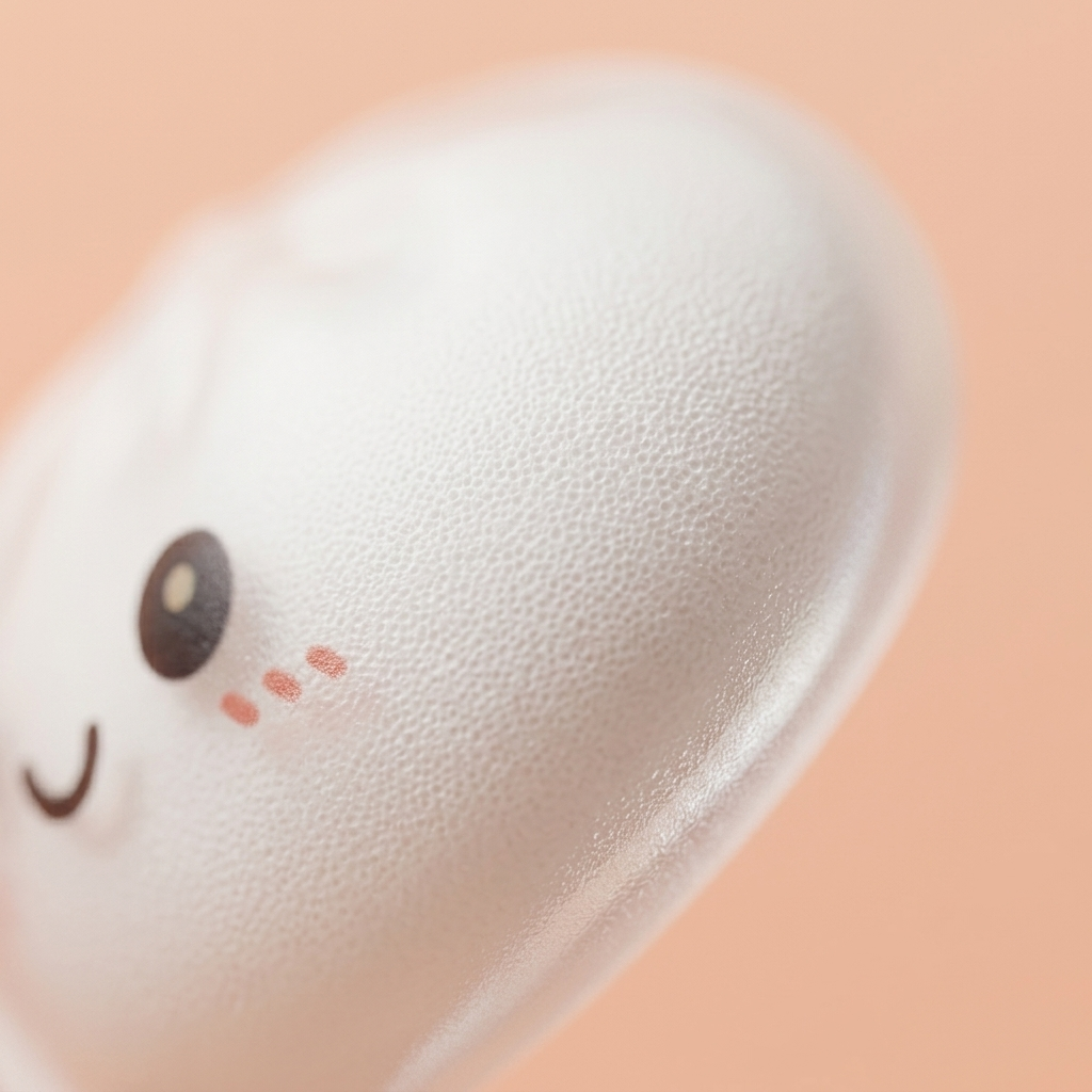 Dumpling Squishy Collection Set of 6 — close-up of the texture