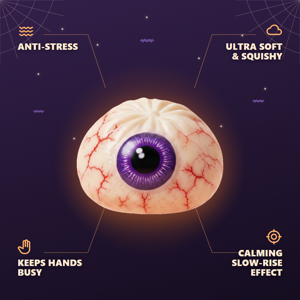 Halloween Eye Dumpling Squishy — its benefits