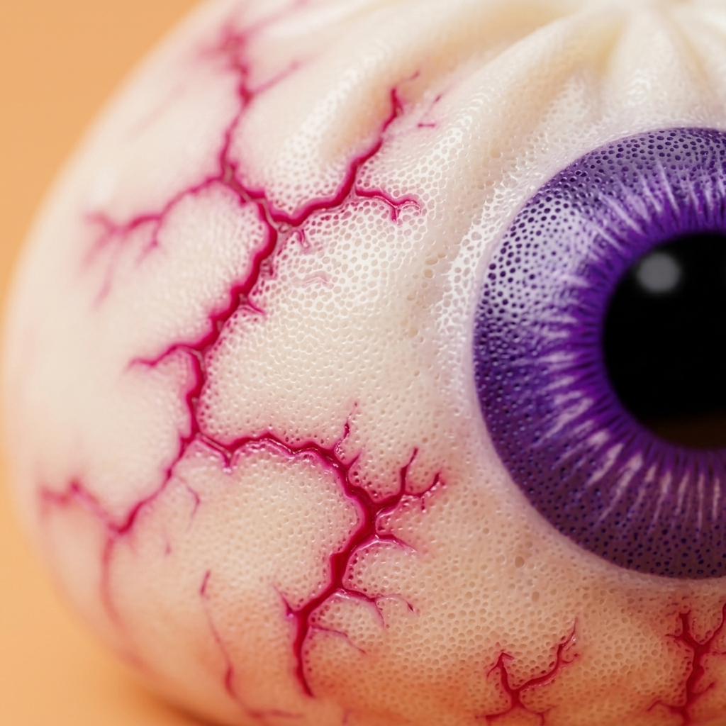 Halloween Eye Dumpling Squishy — close-up of the texture
