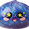 Galaxy Dumpling Squishy being squeezed, soft slow-rise foam