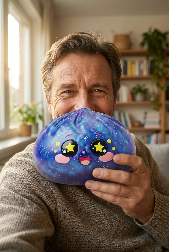 Galaxy Dumpling Squishy in everyday life