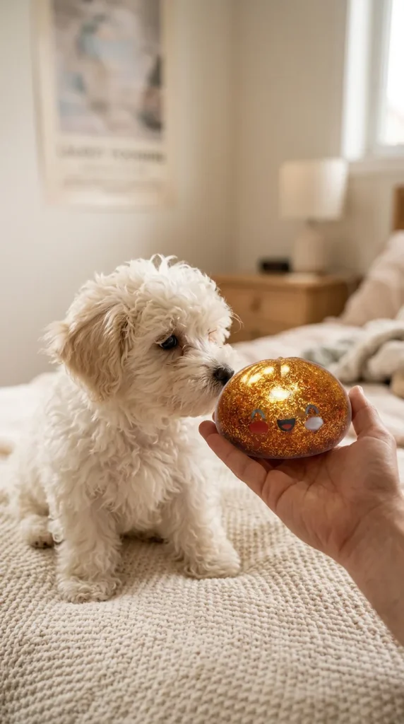 Gold Glitter Dumpling Squishy – Rare Treasure Edition with a plush friend