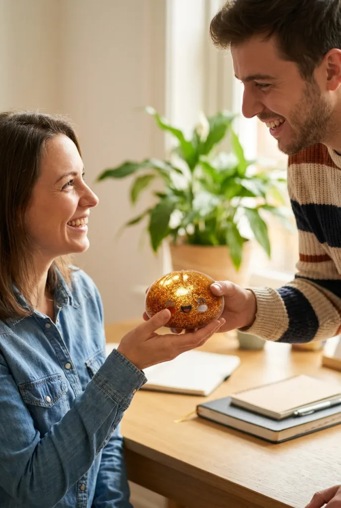Gold Glitter Dumpling Squishy – Rare Treasure Edition as a gift idea