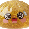 Gold Dumpling Squishy – Lucky Charm Edition being squeezed, soft slow-rise foam
