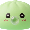 Fresh Green Dumpling Squishy being squeezed, soft slow-rise foam