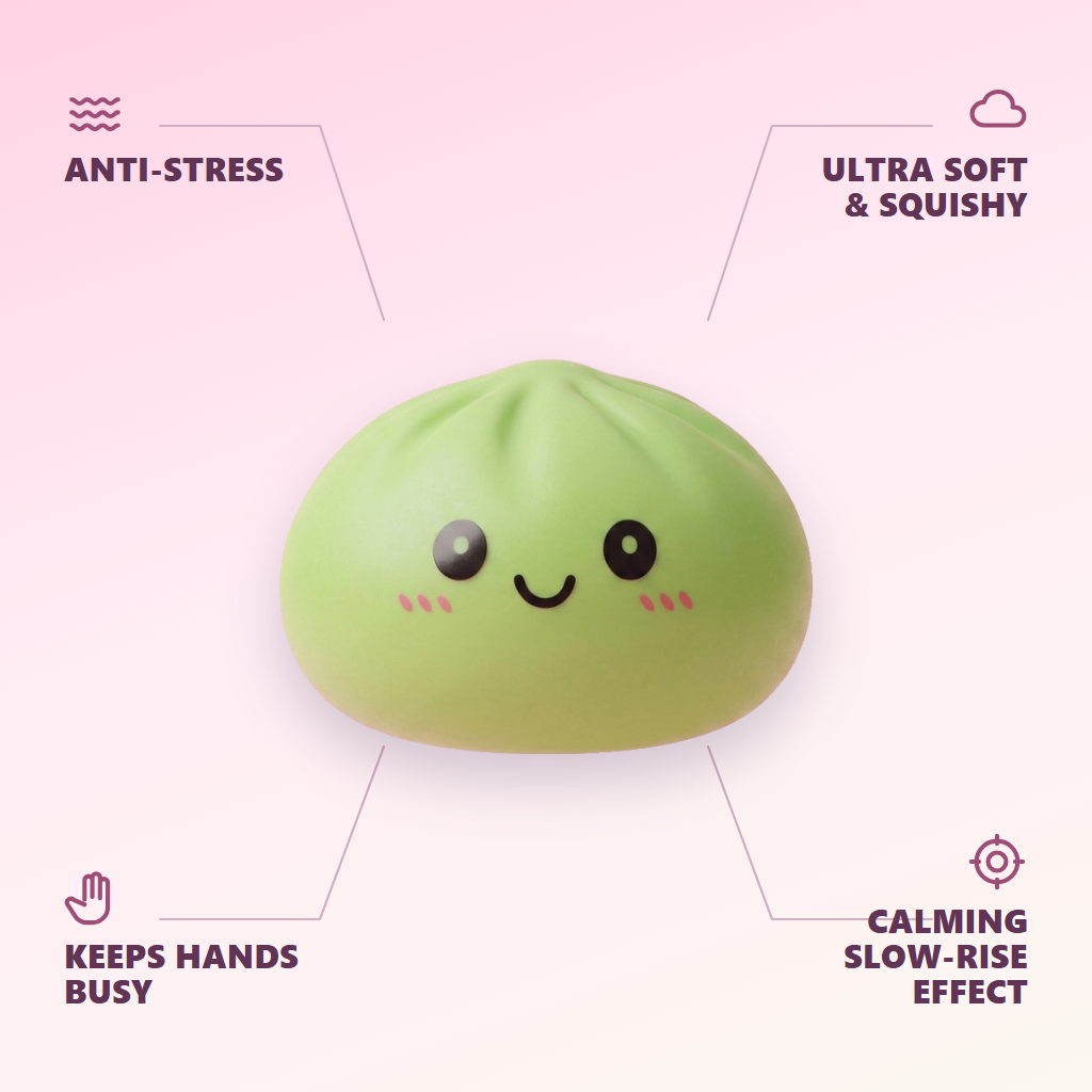 Matcha Green Dumpling Squishy — its benefits