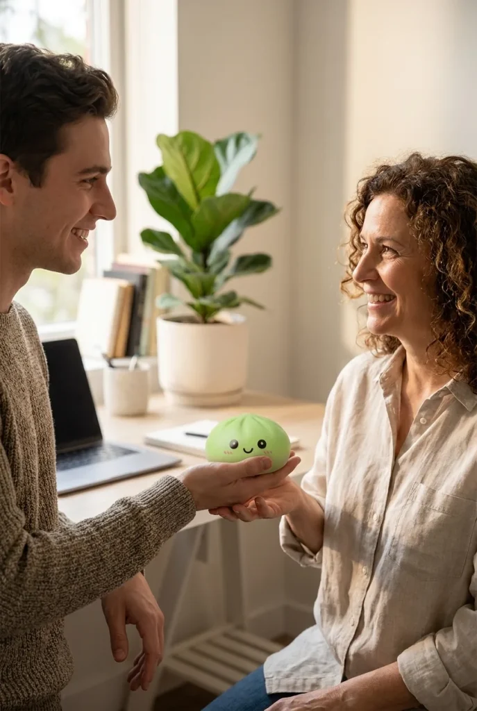 Matcha Green Dumpling Squishy as a gift idea