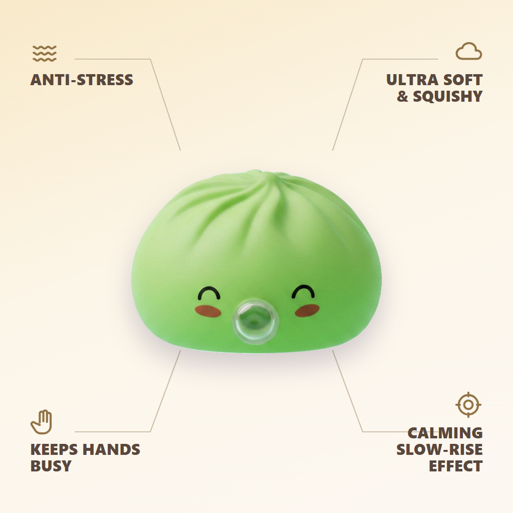 Matcha Green Rare Blow Dumpling Squishy — its benefits