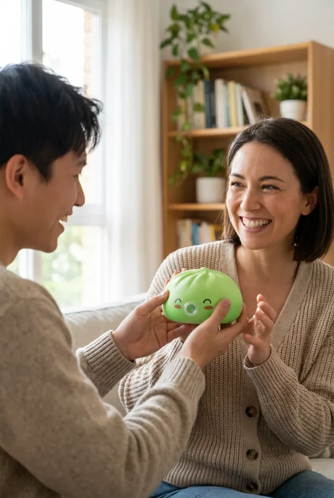 Matcha Green Rare Blow Dumpling Squishy as a gift idea