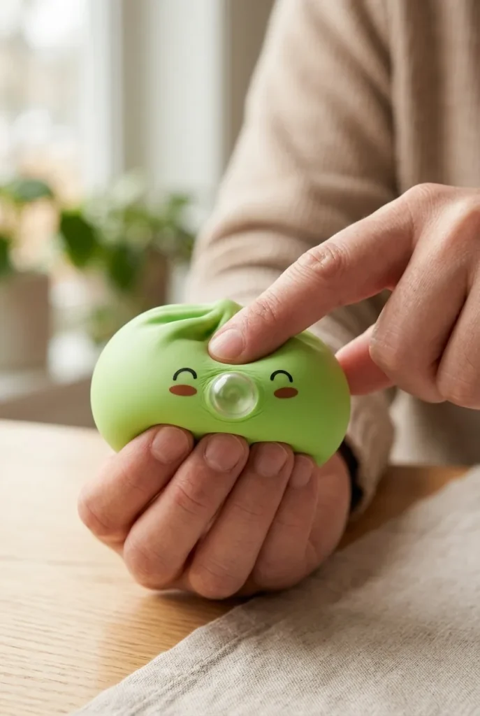 Matcha Green Rare Blow Dumpling Squishy mid-squish