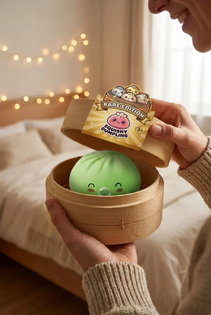 Matcha Green Rare Blow Dumpling Squishy unboxing moment