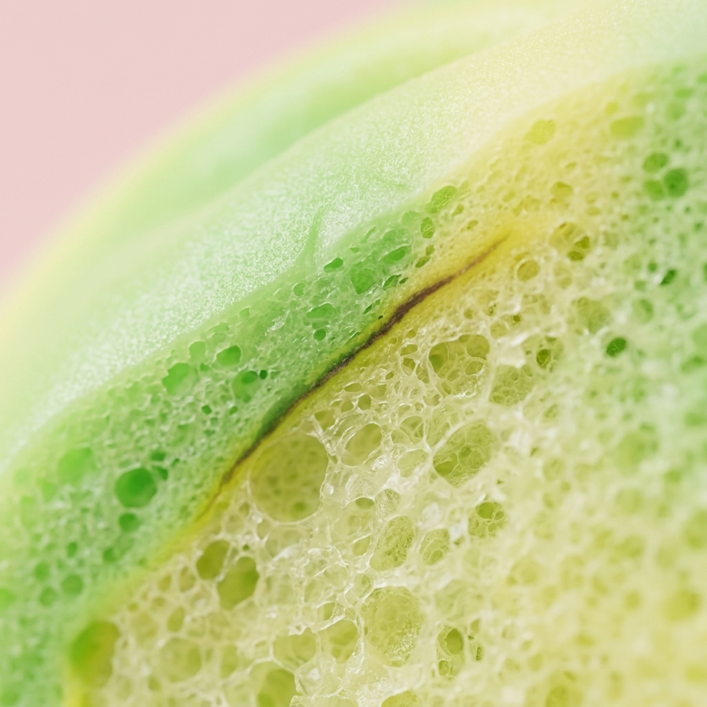 Green Tie Dye Dumpling Squishy — close-up of the texture