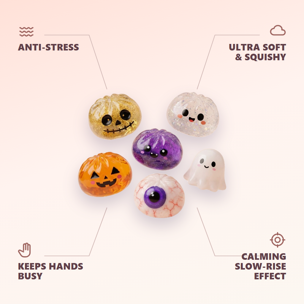Halloween Dumpling Squishy Set of 5 — its benefits