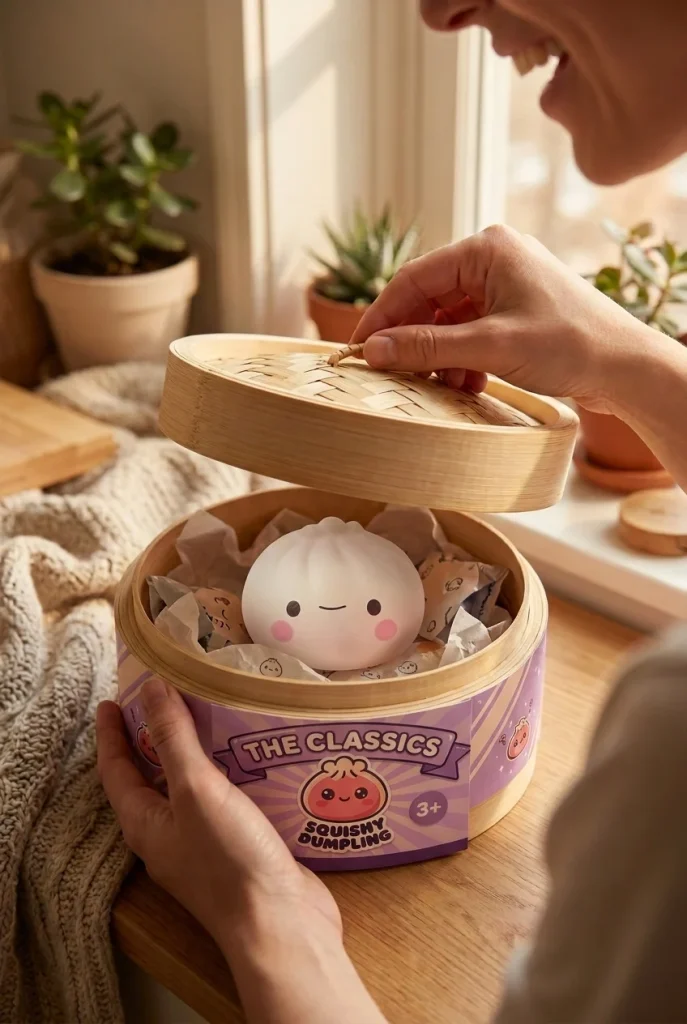 Mystery Dumpling Squishy Blind Box – Set of 12 unboxing moment