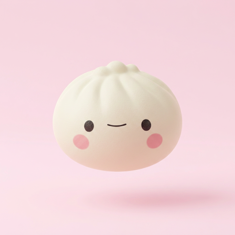 Mystery Dumpling Squishy Blind Box – Set of 12 being squeezed, soft slow-rise foam