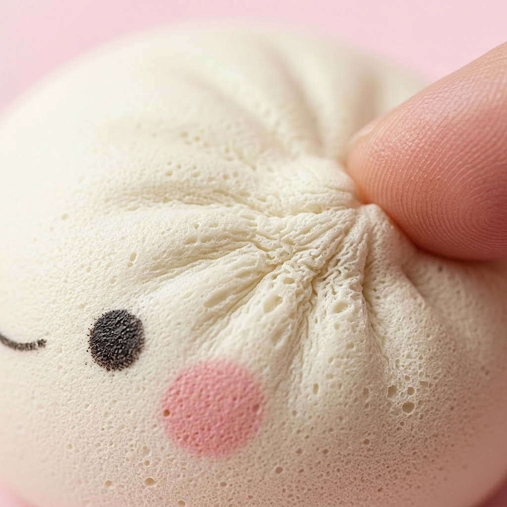 Mystery Dumpling Squishy Blind Box – Set of 12 — close-up of the texture