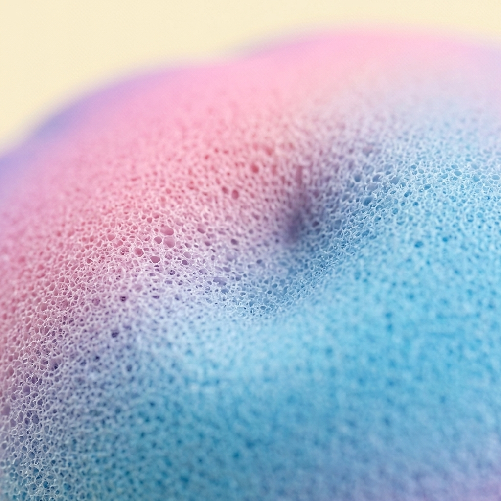 Jumbo Unicorn Rainbow Dumpling Squishy — close-up of the texture