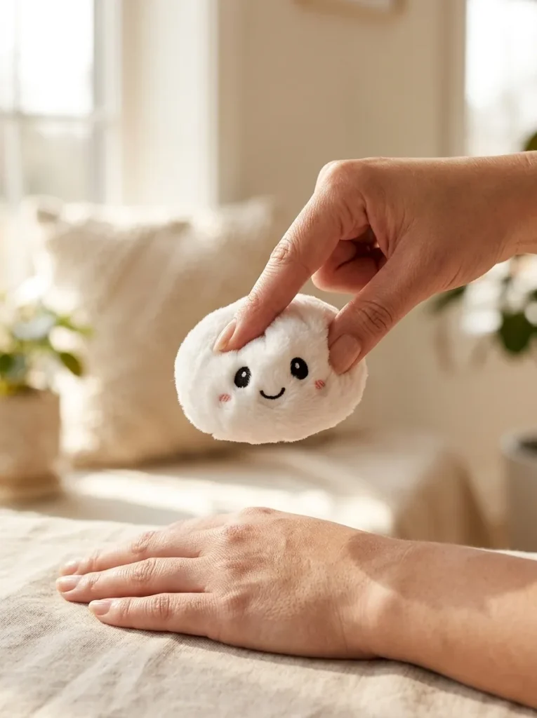 Dumpling Squishy Keyring Set of 6 mid-squish