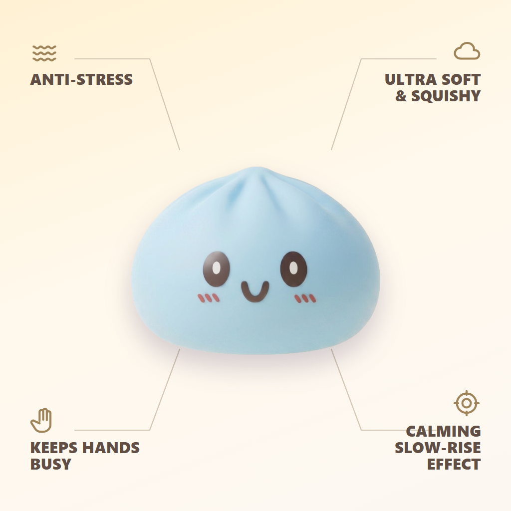 Giant Blue Dumpling Squishy — its benefits