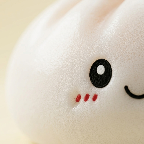 Big Dumpling Squishy Pillow — close-up of the texture