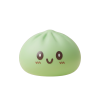 Giant Green Dumpling Squishy being squeezed, soft slow-rise foam