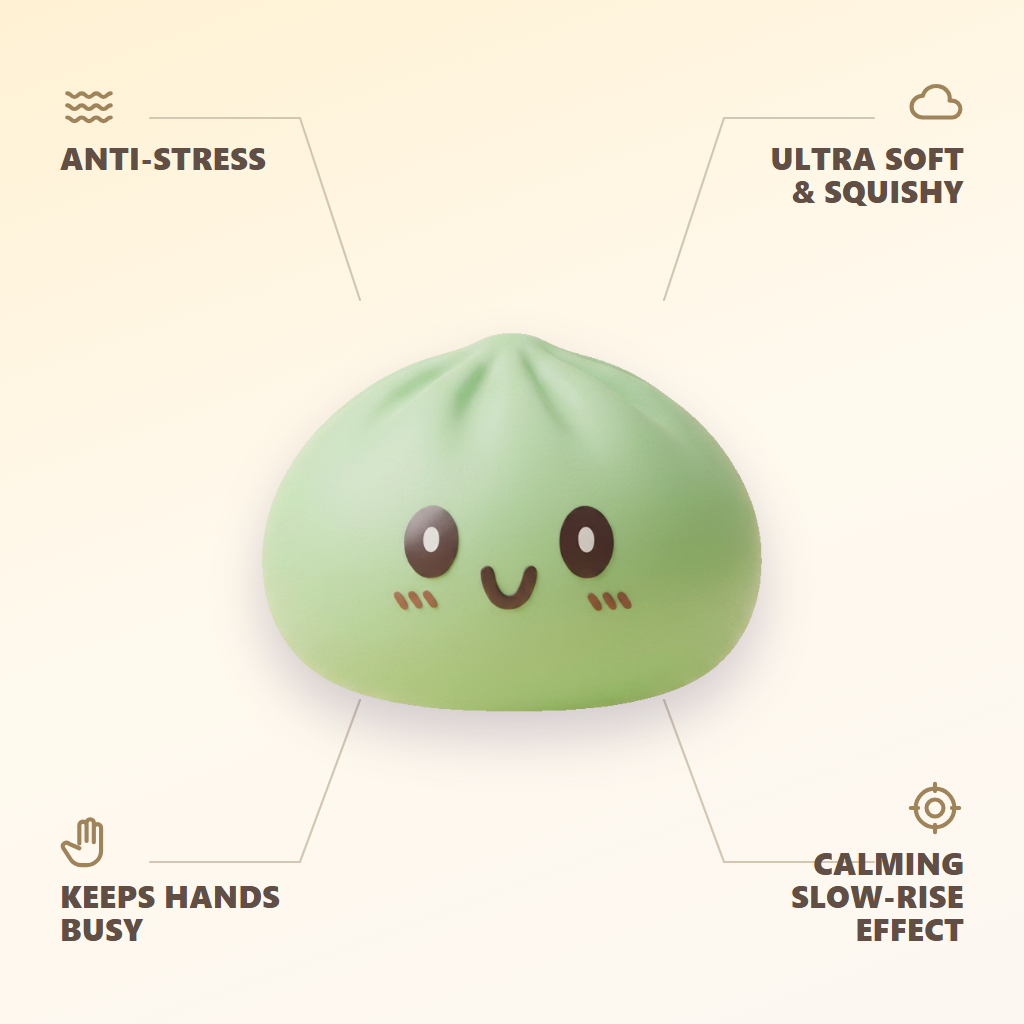 Giant Green Dumpling Squishy — its benefits