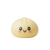 Jumbo Giant Yellow Dumpling Squishy being squeezed, soft slow-rise foam