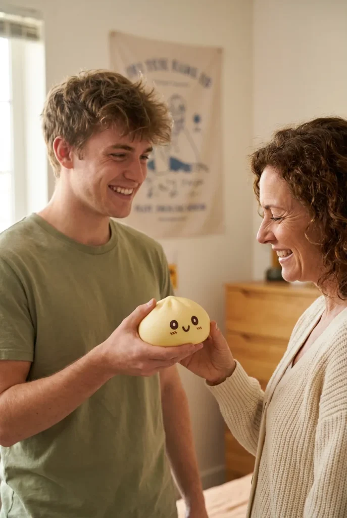 Jumbo Giant Yellow Dumpling Squishy as a gift idea