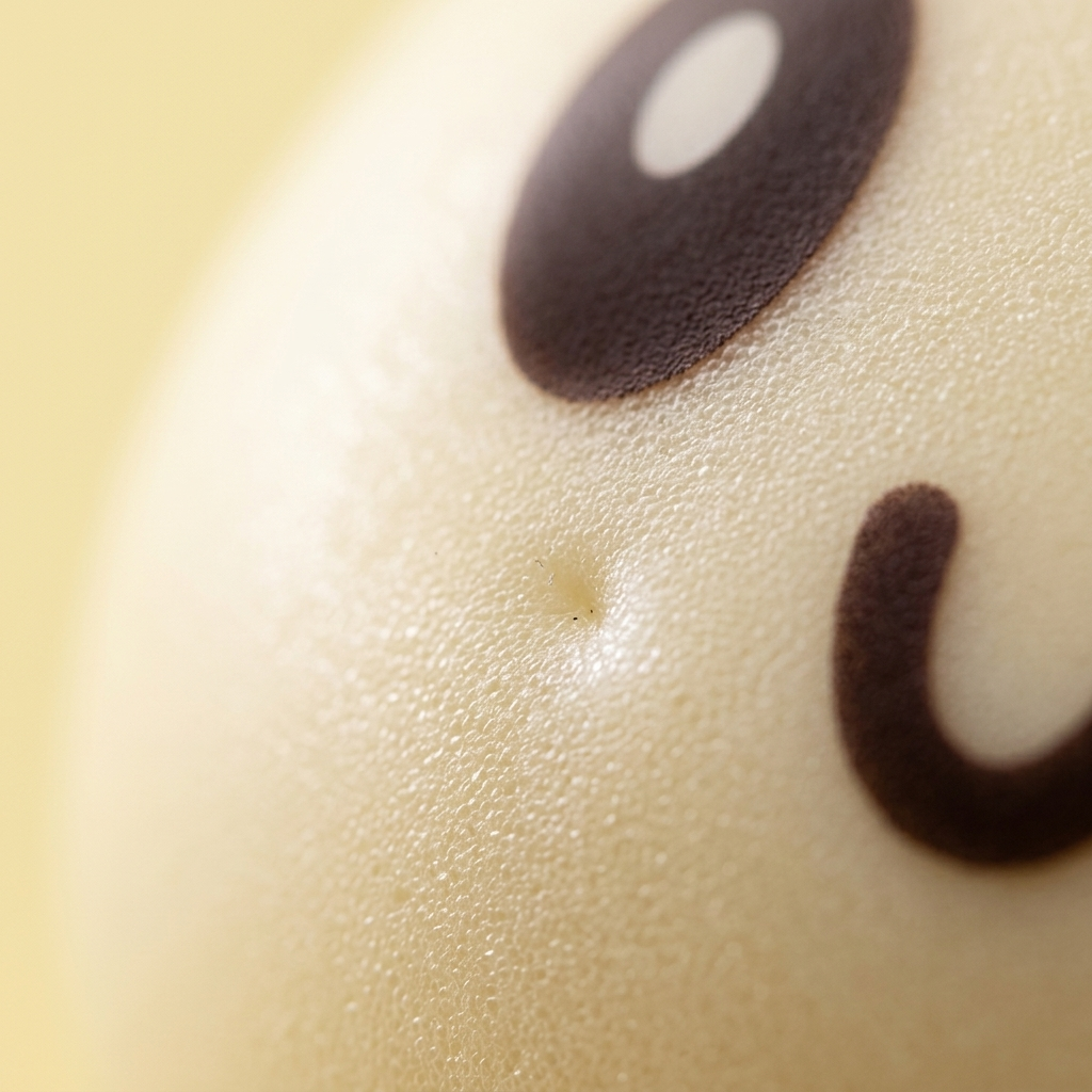 Jumbo Giant Yellow Dumpling Squishy — close-up of the texture