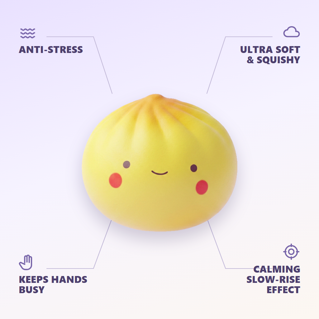 Mini Dumpling Squishy Blind Box — its benefits