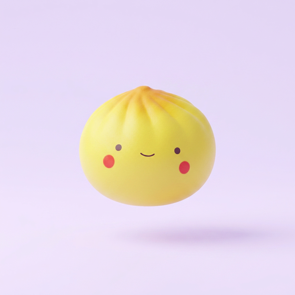 Mini Dumpling Squishy Blind Box being squeezed, soft slow-rise foam