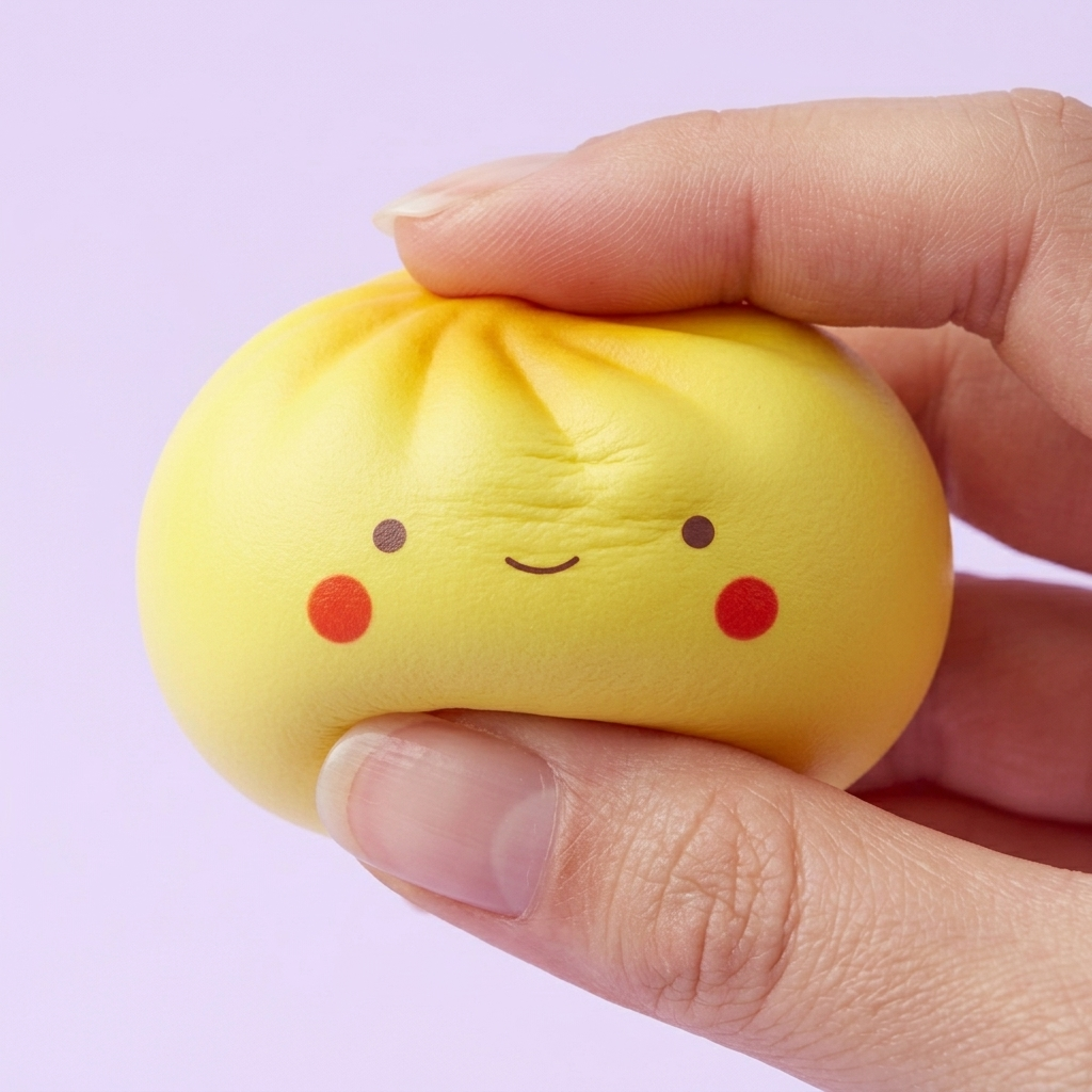 Mini Dumpling Squishy Blind Box — slow-rise effect, the foam springs back slowly