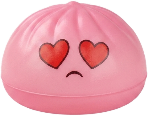 Mini Dumpling Squishy Mystery Set being squeezed, soft slow-rise foam