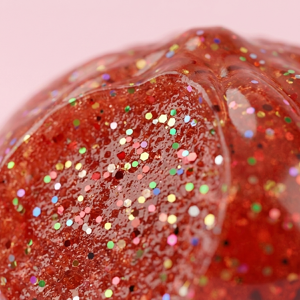 Mini Metallic Dumpling Squishy — close-up of the texture