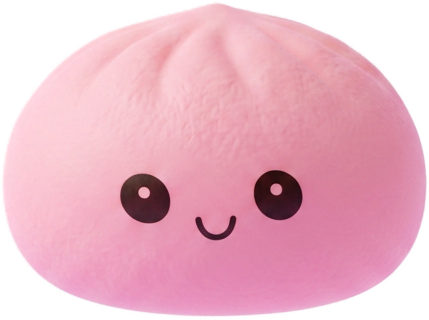 Mini Mystery Dumplings Squishy being squeezed, soft slow-rise foam