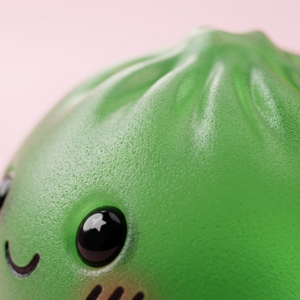 Mini Sugar Dumpling Squishy Set — close-up of the texture