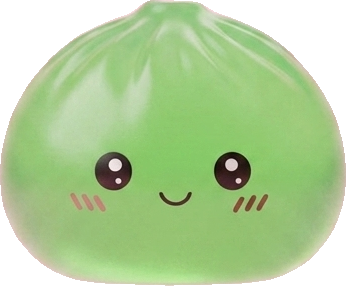 Mini Sugar Dumpling Squishy Set being squeezed, soft slow-rise foam