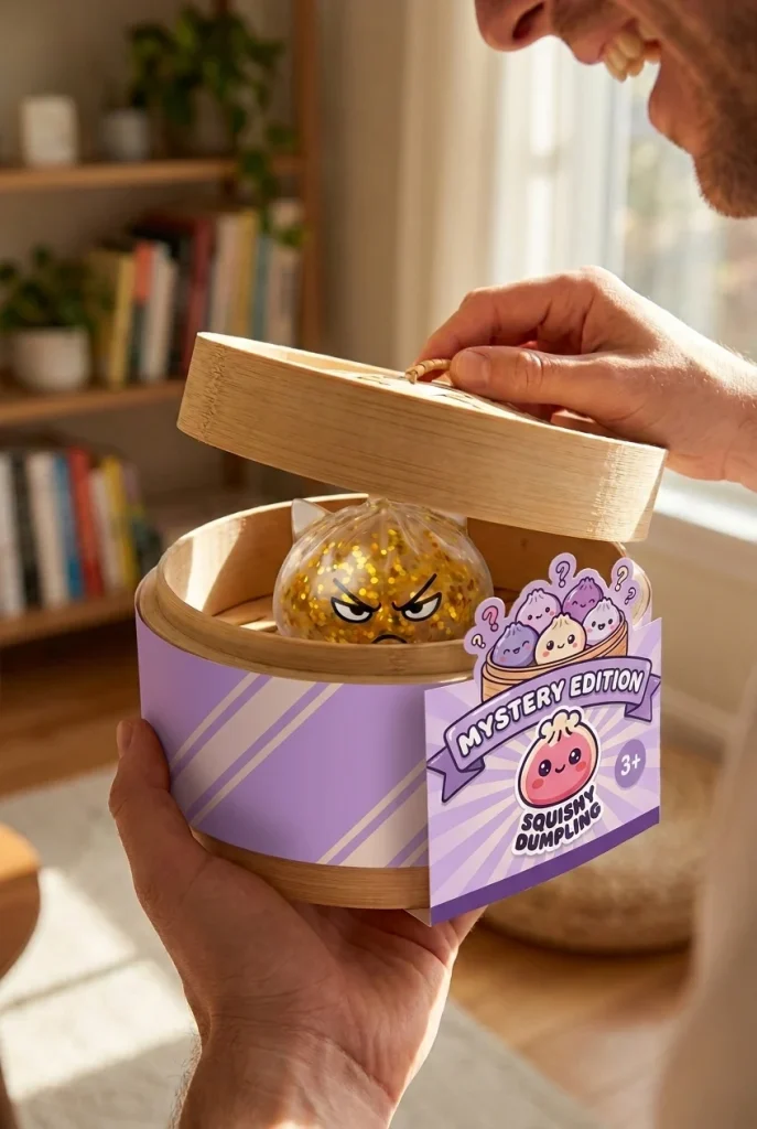 Glitter Dumpling Squishy Rare Unicorn Edition unboxing moment